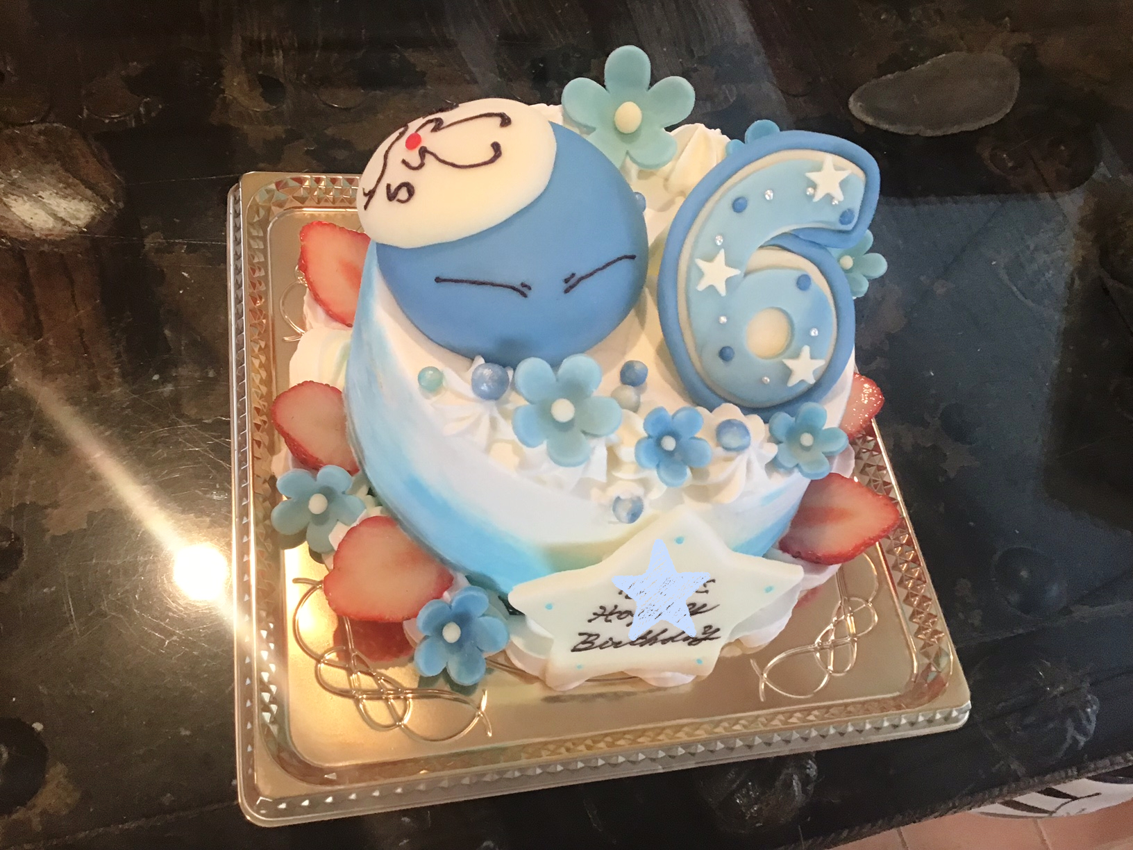 香川県ケーキ　高松市ケーキ　バースデーケーキ　転生したらスライムだった件ケーキ　リムルテンペストケーキ　スライムさんケーキ　３dケーキ　ブランジスタケーキ　